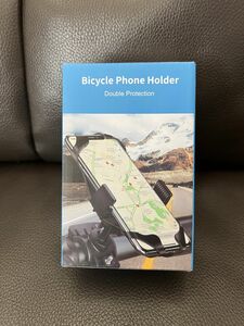 バイク　自転車　スマホホルダー　ブラック携帯ホルダー