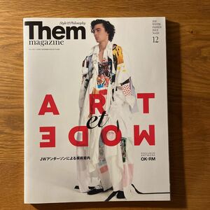 Them magazine No.20. 2018年12月 JW アンダーソン　JW Anderson