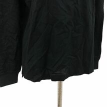 B312 日本製 VALENZA PO SPORTS バレンザポースポーツ 長袖 ポロシャツ シャツ トップス カットソー 綿 100% ブラック 黒 レディース 40_画像3