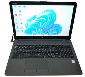 ★【驚速小型 HP 250 G7 i5-8265U 1.6GHz x8+8GB+SSD128GB+HDD500GB 15.6インチノートPC】Win11/Office2021/WEBカメラ■D090934