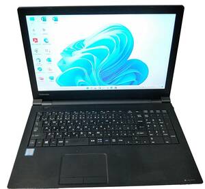 ★【驚速 TOSHIBA B55/B i3-6100U 2.3GHz x4+8GB+SSD240GB 15.6インチノートPC】Win11+Office2021/USB3.0/HDMI■D090410