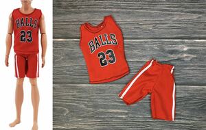  doll clothes * basketball uniform top and bottom set *1/6 scale 