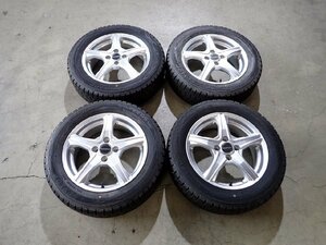 YS0970【送料無料175/65R15】スイフト アクア スペイド ポルテ 2019年製 中古スタッドレスセット ■15×5J 100/4H ET39■