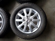 YS0872【送料無料155/65R13】MRワゴン アルト ライフ モコ アルト 中古スタッドレスセット ■13×4J 100/4H ET43■_画像2