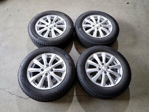 YS0916【送料無料185/65R15】ノート ティーダなどへ ブリヂストン VRX2 中古スタッドレスセット■15×5.5J 100/4H ET42■