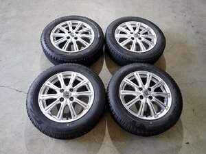 YS1005【送料無料175/65R15】スイフト フィット アクア スペイド 2019年製 中古スタッドレスセット ■15×5.5J 100/4H ET42■