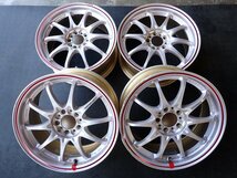 RK549【送料無料16インチ】4本 RAYS レイズ VOLK RACING ボルクレーシング CR-28N 中古ホイール ■16×7J 100/5H ET42■_画像1