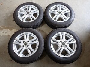 YS1298【送料無料175/65R15】アクア スペイド フィット スイフト キューブなどへ 中古スタッドレスセット ★15×6J 100/4H ET45★