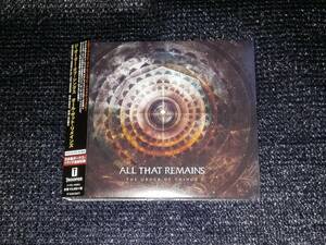 ☆オール・ザット・リメインズ「ジ・オーダー・オブ・シングス」国内盤 帯付き ボーナストラック ステッカー ALL THAT REMAINS 