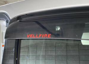 1VR★新品★トヨタ VELLFIRE ヴェルファイア 10系 20系 30系 前期 後期 全グレード対応★ロゴ入りステッカー レッド サイドバイザー等