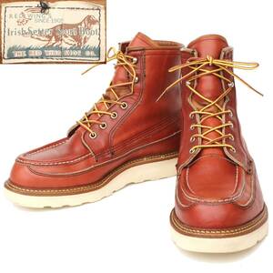 (31580)美品50周年限定モデルREDWING1951レッドウィング9E約27cm(アイリッシュセッター赤茶オロラセット2000年製スクエア犬タグ四角犬タグ)