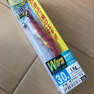 新品 廃盤品 デュエル ez-Q マグキャスト サーチダブルグロー 3.0号 14g マーブルピンク　廃盤希少②