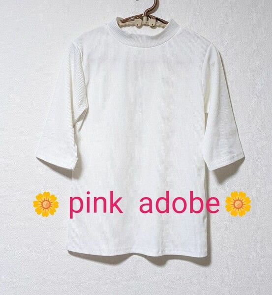 【pink adobe】リブカットソー　Mサイズ