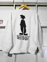 初期80's OLD STUSSY シャドーマン スウェット ポケット付き 黒タグ オールド ステューシー ヴィンテージ アーカイブ ショーンフォント USA_画像1