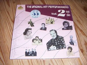 LP：THE ORIGINAL HIT PERFORMANCES VOL.2 1946-1963 オリジナル・ポピュラー・ヒット史VOL.2 1946-1963 青木啓：3枚組