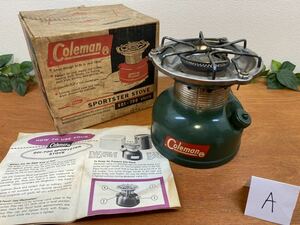 501 !!! 62/6 ストーブ コールマン 箱付き ビンテージ シングルバーナー Coleman 501-700 sportster stove 幻 貴重 キャンプ