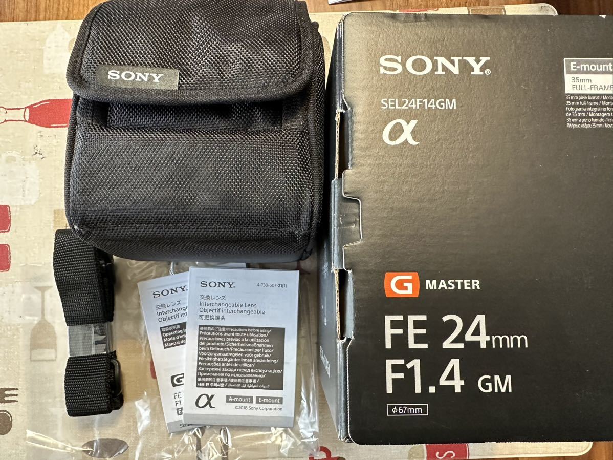 SONY FE mm F1 4 GM SELFGM ソニー 元箱 マニュアル ケース