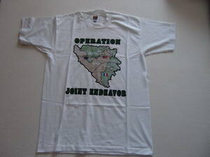 【未使用】NATO OPERATION JOINT ENDEAVOR ナトー ジョイントエンデバー作戦　Ｔシャツ サイズＬ