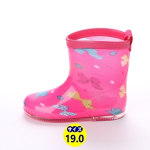  Kids Short влагостойкая обувь резиновые сапоги сапоги новый товар [17004-PNK-190]19.0cm простой влагостойкая обувь 