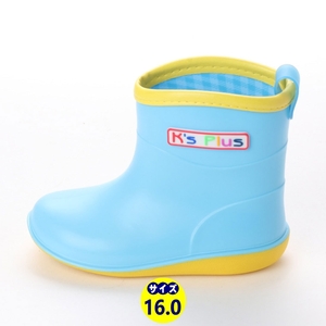  Kids Short влагостойкая обувь резиновые сапоги сапоги новый товар [18003-SAX-160]16.0cm простой влагостойкая обувь 