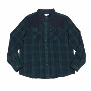 【送料360円】L.L.Bean エルエルビーン 長袖フランネルシャツ ハンティングシャツ 男性用 メンズ Lサイズ アウトドア AB599