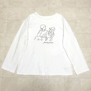 【送料360円】USED 長袖Tシャツ ロンT 男女兼用 古着 フリーサイズ AB502