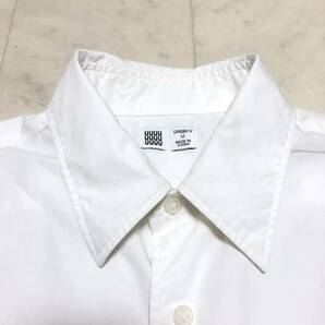 【送料360円】2019SS Uniqlo U ユニクロユー ブロードシャツ 長袖シャツ 男性用 メンズ Mサイズ 古着 AB529の画像4