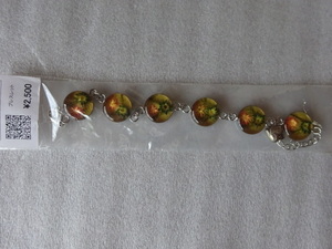  bracele amber amber color stone 220 jpy unused prompt decision 