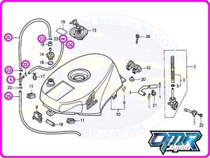 【新品】 エアホース＆スリーウェイジョイント＆クリップ (フューエルタンク/チェックバルブ) NSR250R MC16