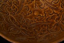 宋 吉州窯 黄釉 茶碗 中国 骨董 古美術 旧家藏出 中国磁器 陶磁器_画像4