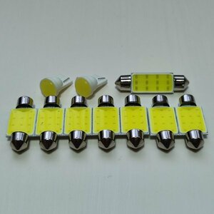 フルCOB R230 SLクラス 後期 爆光 T10 LED ルームランプ キャンセラー内蔵 10点セット ホワイト メルセデスベンツ /c1/t36/t42