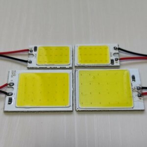 T30 エクストレイル 爆光! T10 LED ルームランプ COB全面発光 4個セット ホワイト 日産 /c24/c18