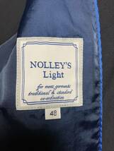 美品 NOLLEY'S ノーリーズ 美シルエット 2ピース シングル スーツ 48 ネイビー メンズ セットアップ ジャケット スラックス xpv_画像9