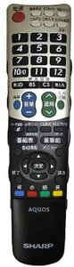 シャープ液晶テレビ用純正リモコンGA514WJSAの後継リモコンGB047WJN8　(shin