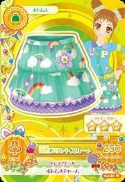 アイカツ！　AK04-42　青空プリントスカート　N(中古 未使用品)　(shin