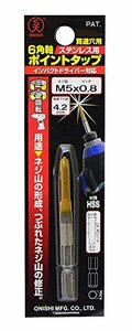 大西工業 6角軸ポイントタップ Ｍ5×0．8(中古 未使用品)　(shin