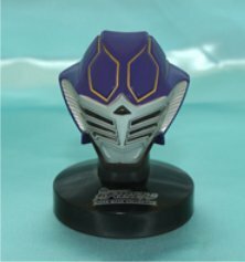 ライダーマスクコレクションVol.1 仮面ライダー王蛇（ノーマル台座） 単品(中古 未使用品)　(shin