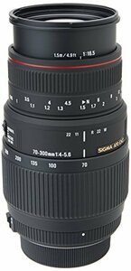 SIGMA 望遠ズームレンズ APO 70-300mm F4-5.6 DG MACRO ニコン用 フルサイズ対応 508555　(shin