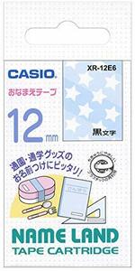  Casio label lighter name Land .... tape 12mm XR-12E6 star ( used unused goods ) (shin