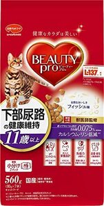 【新品】 ビューティープロ キャット 猫下部尿路の健康維持 11歳以上 フィッシュ味 560g　(shin