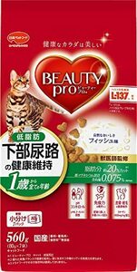 【新品】 ビューティープロ キャット 猫下部尿路の健康維持 低脂肪 1歳から フィッシュ味 560g　(shin