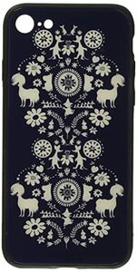 ムーミン ハードガラスケース for iPhone8/7 THE FOLK(中古 未使用品)　(shin