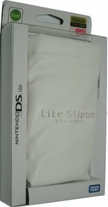 ニンテンドーDSLite専用ライトスリッポン[ライクレザー]・ホワイト(中古 未使用品)　(shin