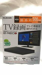 エレコム USB3.1/USB3.0対応 ポータブルハードディスク 500GB（ブラック）ELP-ETVシリーズ ELP-ETV005UBK(中古 未使用品)　(shin