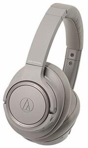 オーディオテクニカ ハイレゾ・Bluetooth対応 ダイナミック密閉型ヘッドホン（ブラウン）audio-technica ATH(中古品)　(shin