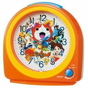 SEIKO CLOCK(セイコークロック) 妖怪ウォッチ目覚まし時計(オレンジ塗装) CQ138E CQ138E(中古品)　(shin