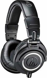 【中古 良品】 audio-technica プロフェッショナルモニターヘッドホン ATH-M50x ブラック　(shin