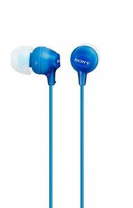 ソニー SONY イヤホン MDR-EX15LP : カナル型 ブルー MDR-EX15LP L(中古品)　(shin