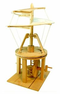 あおぞら レオナルド・ダ・ヴィンチの木製科学模型 ヘリコプター(中古品)　(shin