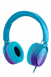 RockPapa OV982 on ear headphone folding . height sound quality Mike attaching ( gradation blue )( secondhand goods ) (shin